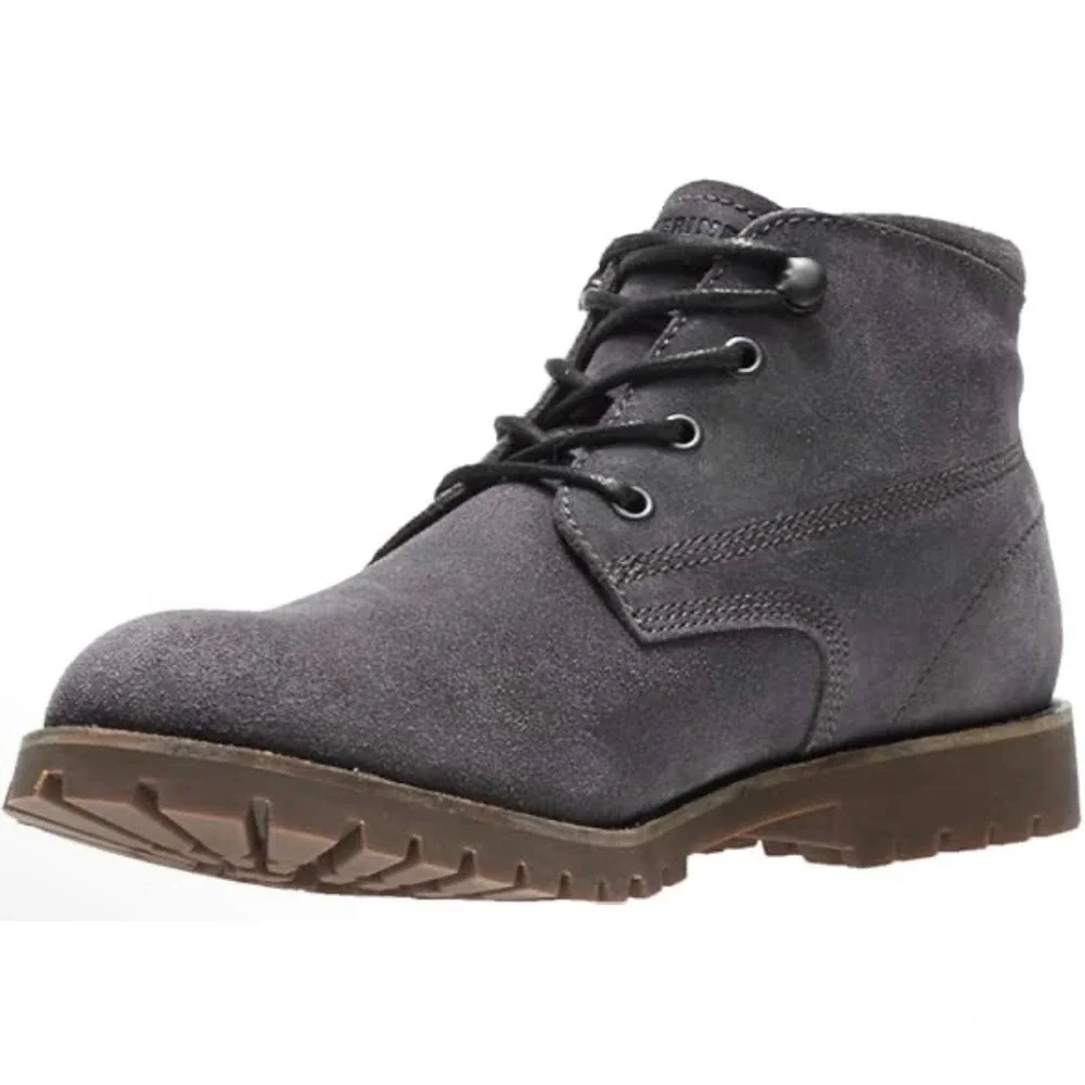 Wolverine Mens W40582 Grey Suede Leather Lace Up Chukka Boots Size 11.5 M‎